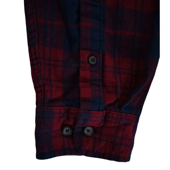 Mens Goodfellow & Co Plaid Flannel Shirt Red & Blue Button Front, Size XXL. - Picture 6 of 9